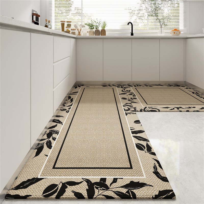 Kitchen-specific floor mats, high-end household strip carpets, oil-absorbing and water-absorbing, dirt-resistant, non-slip, water-absorbing mats, door mats