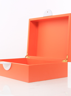 新中式现代轻奢收纳盒摆件家x居样板间梳妆台首饰盒客厅装饰盒摆