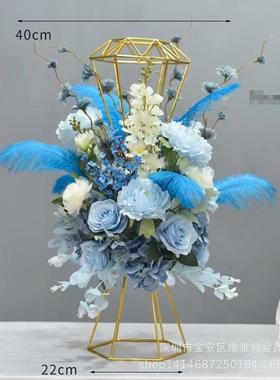 轻奢高档石钻花酒餐店酒吧ktv样板房桌ZS019摆台花艺桌面装饰桌花