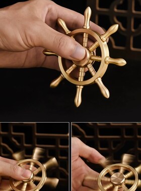 采购产品纯黄铜舵手,平稳航行,桌面减压神器,个M性化装饰处理件,