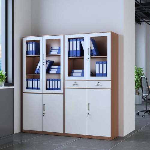 组合文件柜厚多公层带锁办室抽屉式餐厅卡门收纳柜长文件柜条加钢 - 图0