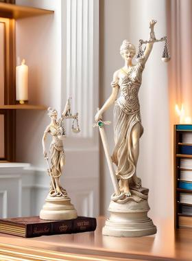 树摆脂人物像忒弥斯家正义女神雕像塑酒店JMH-SZ-N居客厅卧室书房