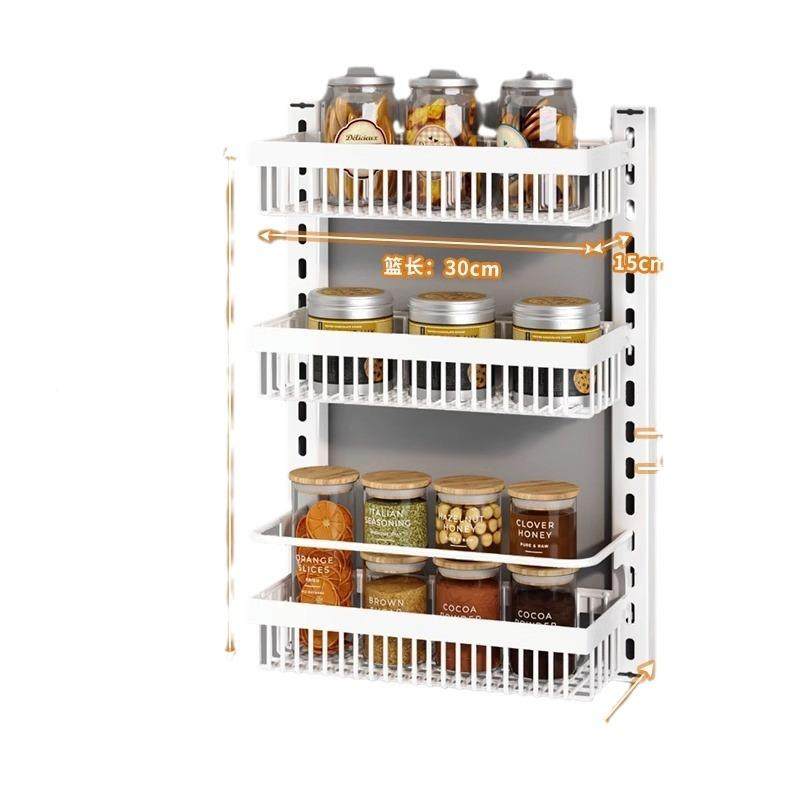 新款免打孔壁挂收纳橱架子多层可调节厨房柜墙调上74169215调物味,淘宝优惠券,粉丝福利购,淘宝优惠卷