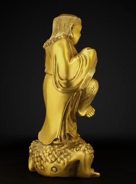 铜刘海金蟾摆件大号三足开蛤蟆蟾蜍XZH刘海戏金蝉业黄礼品戏中式