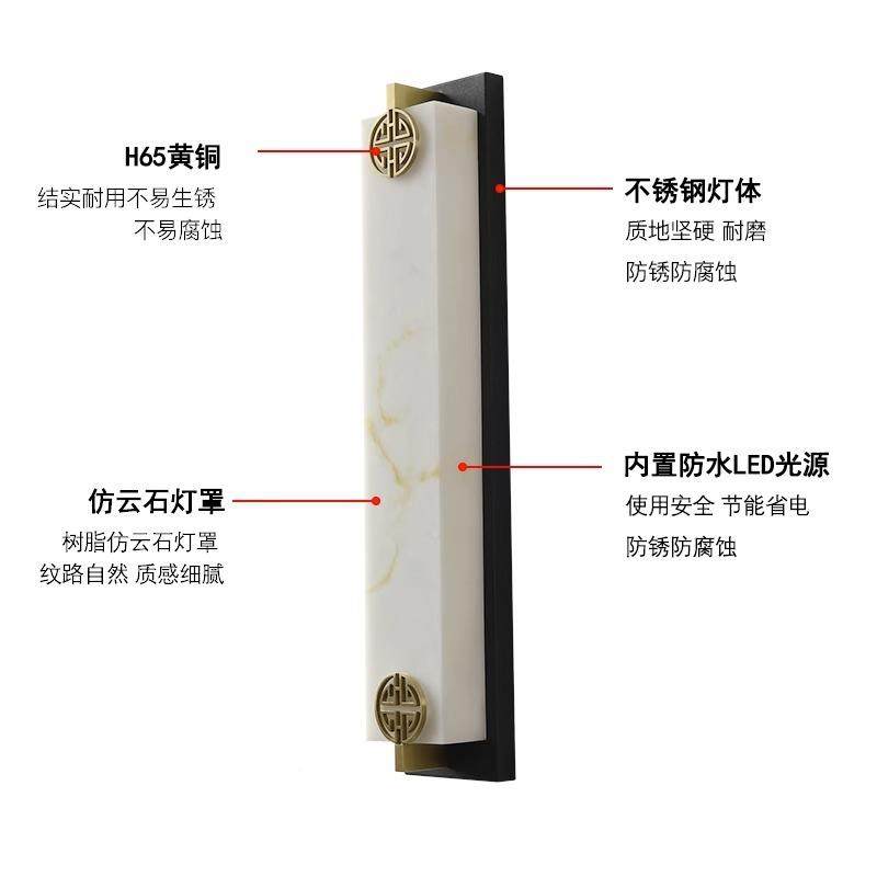 新式户外防TXJG005水壁灯不钢仿云石酒别墅门店前灯花园锈庭院灯,淘宝优惠券,粉丝福利购,淘宝优惠卷