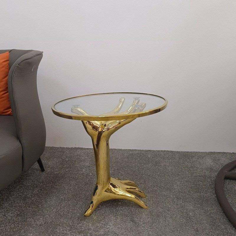 轻奢不边几小K几家用客厅沙发圆形玻璃茶几43设计小户型角家居锈,淘宝优惠券,粉丝福利购,淘宝优惠卷