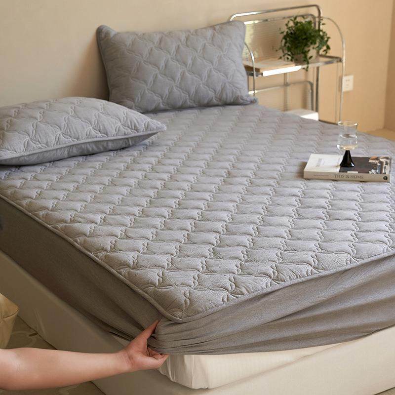 全棉A类色织大豆纤维水洗棉夹棉单床笠纯棉床罩隔脏床垫保护套,淘宝优惠券,粉丝福利购,淘宝优惠卷