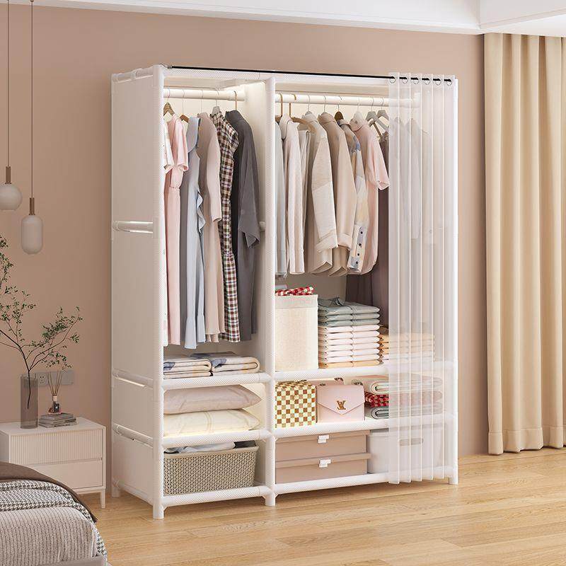 易柜家用卧室结实架耐用全钢加粗加HRW厚简组装布衣柜出租房用衣,淘宝优惠券,粉丝福利购,淘宝优惠卷