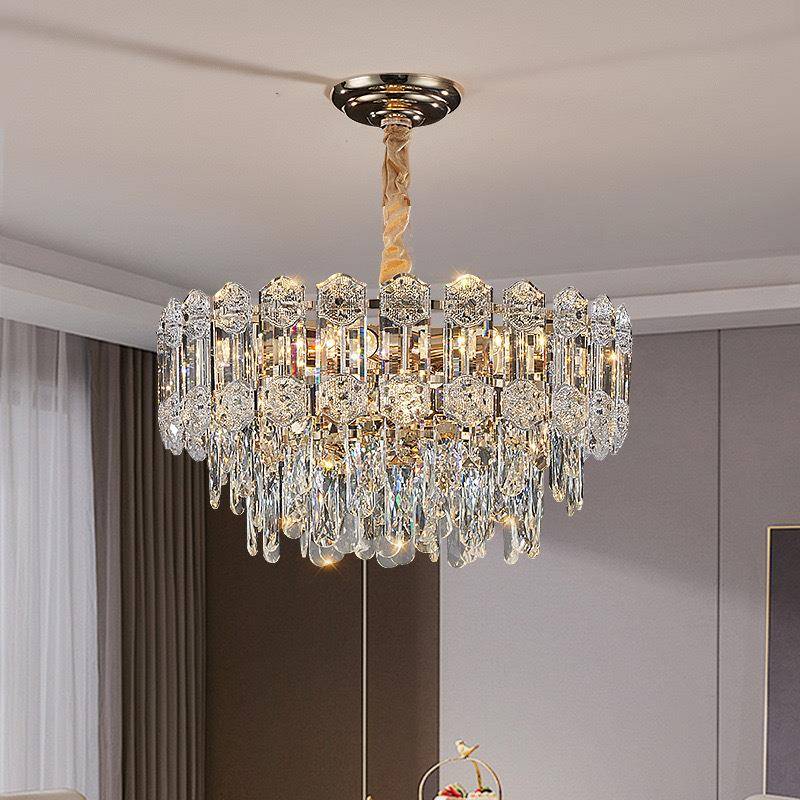 轻奢水晶灯具现代奢华大气客厅主灯主卧室房间灯法式百搭餐厅吊灯 - 图1