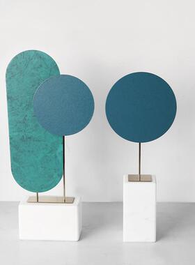 现板代TB-60017轻奢样房摆件北欧装饰品客厅新式isn创意金属地图