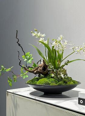 仿真兰花艺盆景茶室茶几