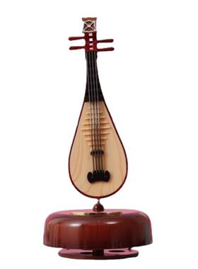 留声机音乐盒斯堪的纳维亚覆古乐器模型音乐盒展示家庭桌面装饰装