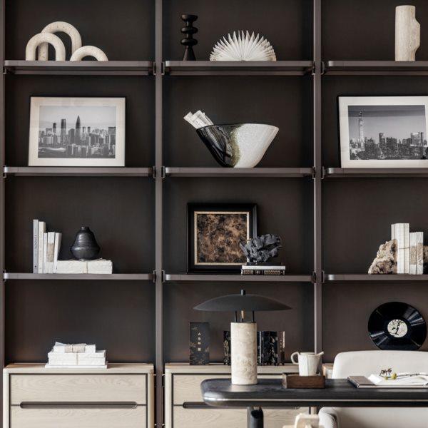 样板房售楼部书架装饰架博古架置物架软装饰品书档装饰画花瓶摆件,淘宝优惠券,粉丝福利购,淘宝优惠卷