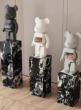 岩板底座落地摆件轻奢高档客厅大理石底座底座增高台展台展示架