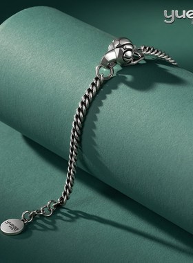 阅银 饰品c 小神鸟手链 新国潮925银情侣手链首饰送男友送女友礼