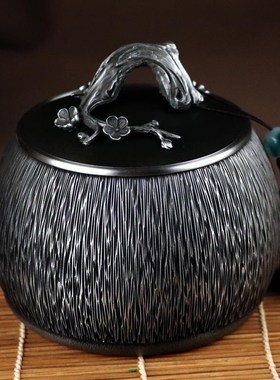 送领导礼物商务礼品纯锡茶罐实用定制老师同事朋友退休纪念品