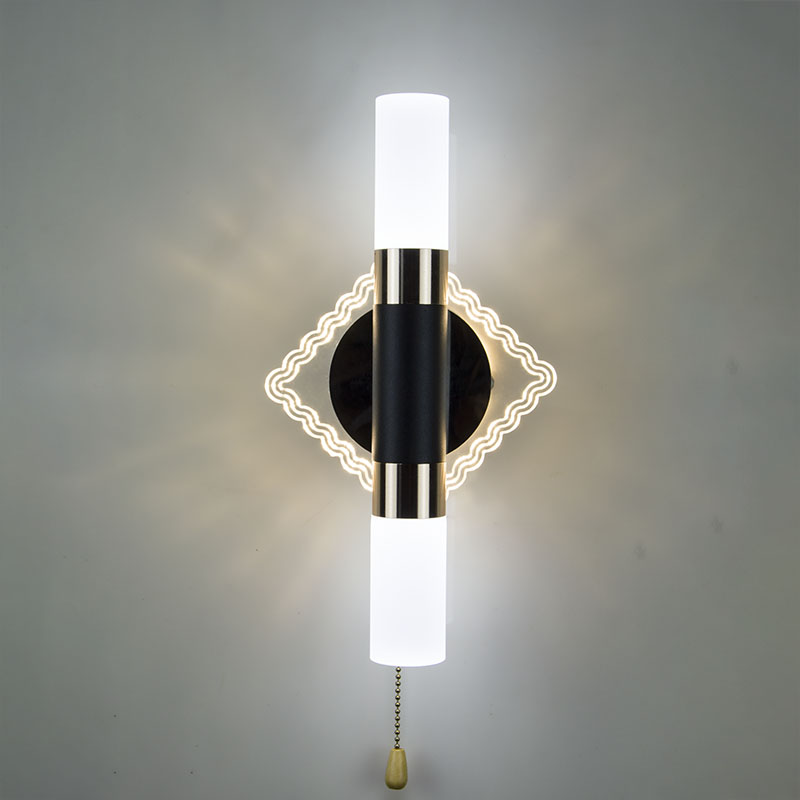 新款网红壁灯后现代充电款免布线电视背景M墙客厅带线插头床头卧 - 图0