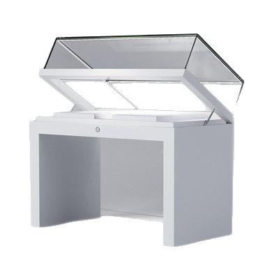 Museum glass display cabinet cultural relics 123 antique calligraphy and painting artwork glass display cabinet corporate exhibition hall counter cabinet exhibition