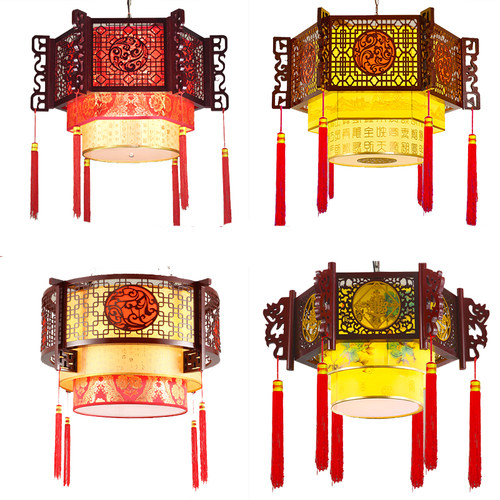 中式饭店餐厅灯吊灯仿古茶楼火锅店灯名宿酒店过道走廊灯工程灯笼 - 图3