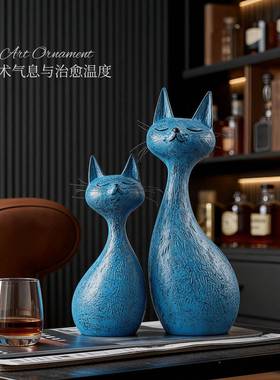 意现代简约高级感抽创象艺房术摆件客厅办公室书关电玄视柜装无品