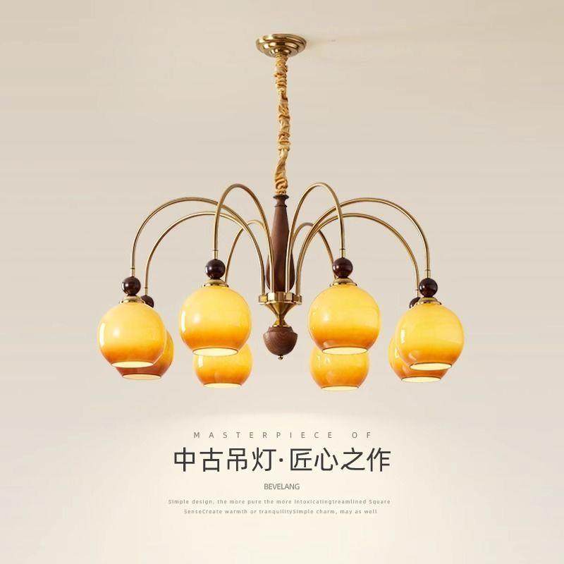 美式古吊灯939客厅灯吊中古风包复豪斯房间卧室餐厅吊灯实木客厅,淘宝优惠券,粉丝福利购,淘宝优惠卷