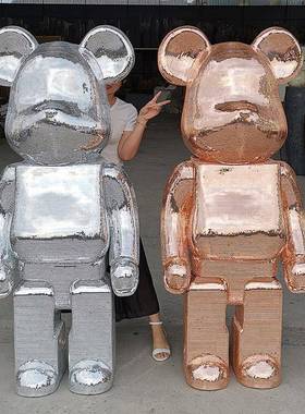 商熊落摆件大号1米铺6潮牌网红摆件场服装地店088店客厅装饰