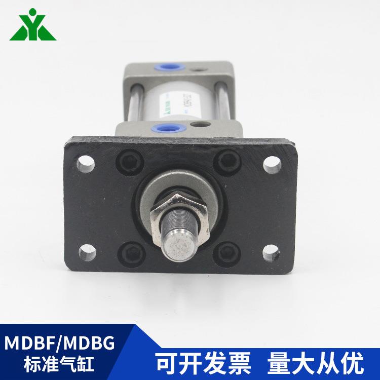 SMC型MBF32/MDBF32-50-75-100-125-150-175-200-300Z带法兰板气缸 - 图2