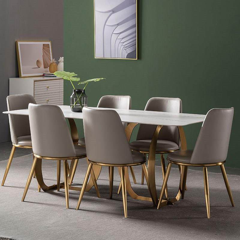 意式岩板餐桌家用小户型长方形现代轻奢大理石餐桌北欧餐桌椅组合,淘宝优惠券,粉丝福利购,淘宝优惠卷