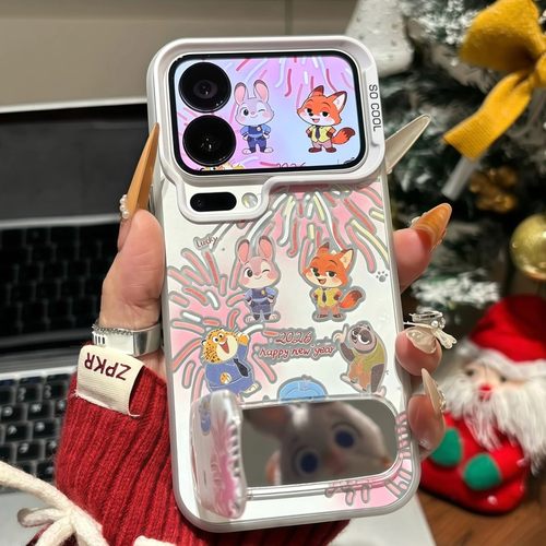 尼克朱迪烟花手机壳realme真我neo7turbo适用情侣gtneo6se动物城7pro一对gt5可爱2t真我13卡通12pro+男11v60 - 图0