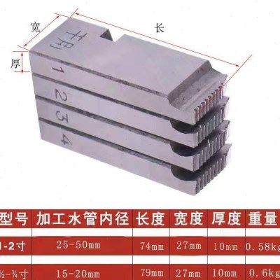 套丝机板牙干用无油50A板牙电动4分6分1寸2寸扁板牙半自动板牙,淘宝优惠券,粉丝福利购,淘宝优惠卷