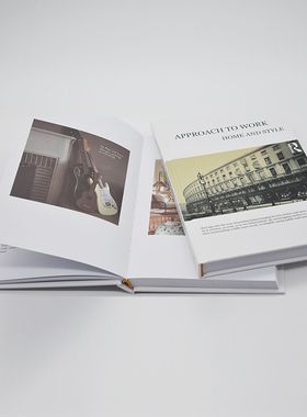 样板间装饰真书简约现代可翻页外文黑色I橙色售楼处道具书陈列摆