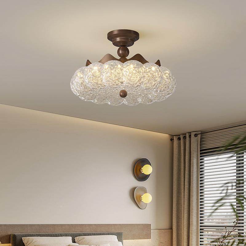 法卧室灯灯吸顶灯中古奶油风主卧式公440主房具简房约泡泡奶豆灯,淘宝优惠券,粉丝福利购,淘宝优惠卷