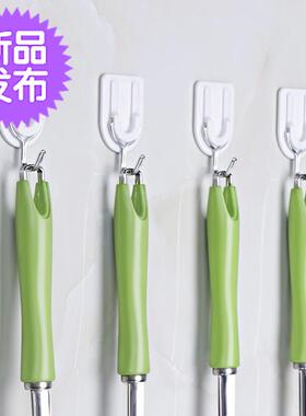 黏胶 简易室内卧室不干胶整体橱柜门小8号不打孔挂钩墙壁挂挂衣钩