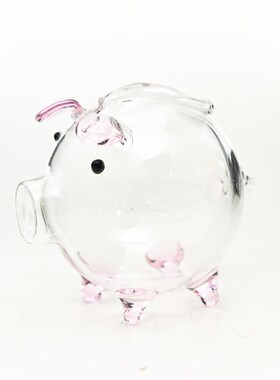 高硼硅玻璃迷你攒金豆攒金戒子小猪瓶金豆豆收纳瓶许愿瓶厂家