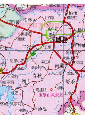 2021新款 超大巨幅 六安市墙贴 交通行政区划图 装饰画海报地图