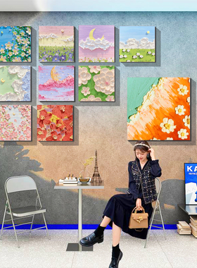 网红蛋糕店墙面贴纸挂画门口装饰吸引人烘焙面包甜品背景创意摆件
