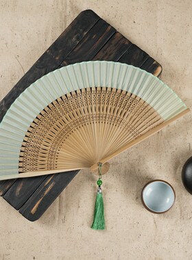 古风扇子中国风女折扇舞蹈汉服折叠夏天旗袍纳凉便携小扇子