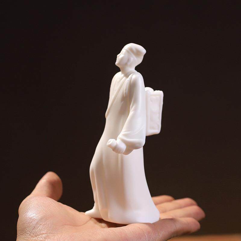 陶瓷书生仿古摆件禅意人物客厅家居书房办公室桌面玄关装饰品,淘宝优惠券,粉丝福利购,淘宝优惠卷
