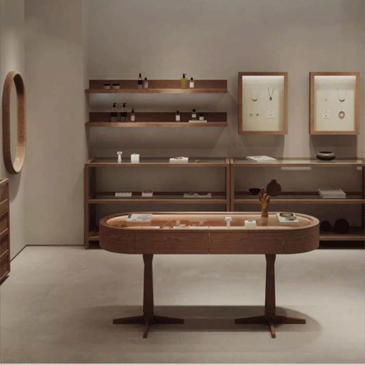 珠宝陈列柜子时尚复古椭圆展示柜饰品首饰银饰柜中岛精品柜台斗柜,淘宝优惠券,粉丝福利购,淘宝优惠卷