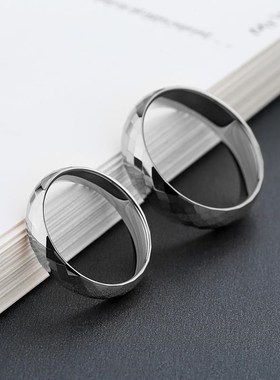 不掉色男戒装饰戒指情侣对戒高级感时尚冷淡风食指指环圣诞节礼物