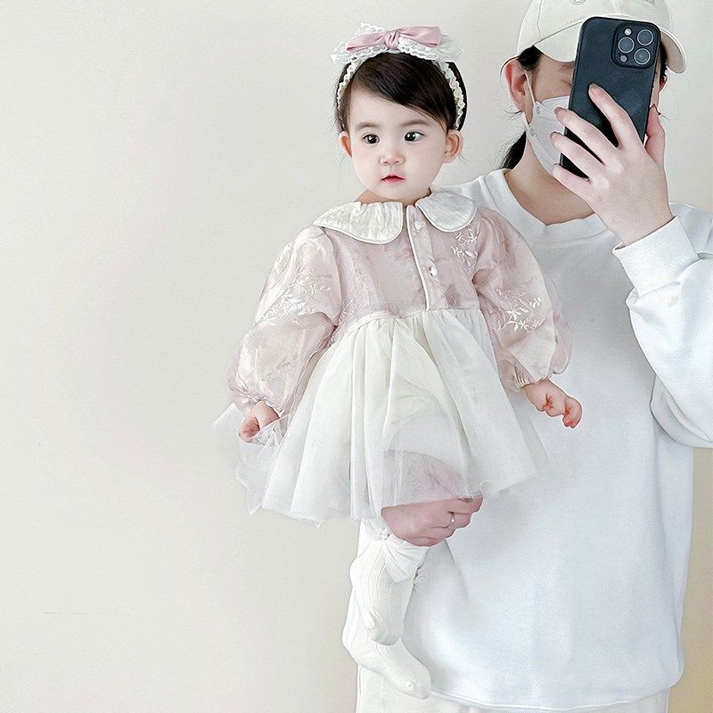 婴儿公主裙宝宝春秋公主包屁衣0-1岁女孩春装衣服满月百天三角爬2,淘宝优惠券,粉丝福利购,淘宝优惠卷