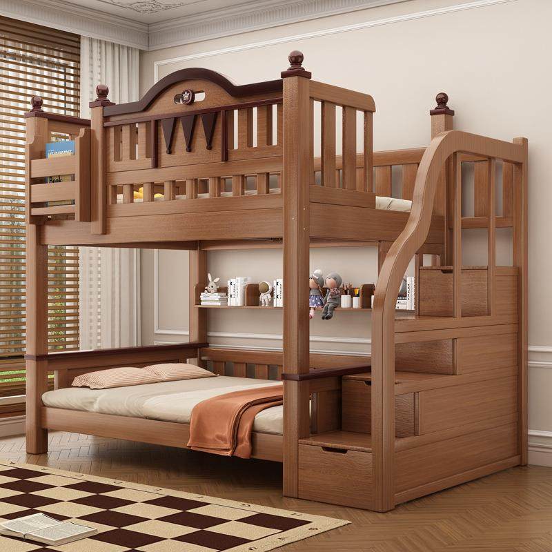 喜挚实木加粗上下床半高床儿童子母床家用多功能高低床宿舍双层床,淘宝优惠券,粉丝福利购,淘宝优惠卷