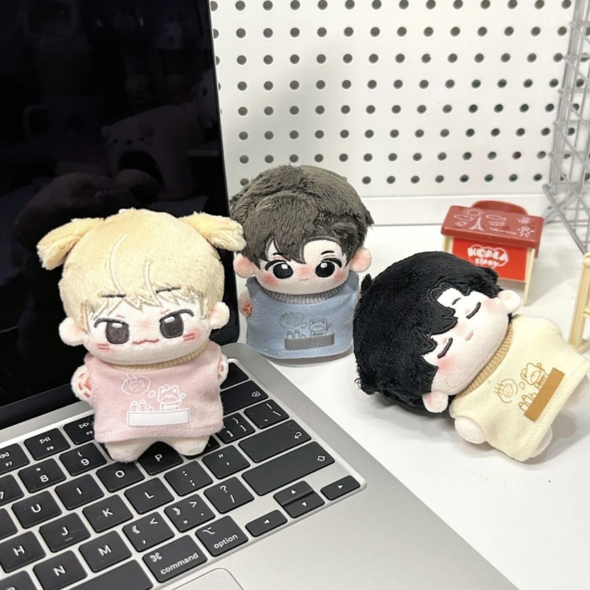 娃衣10cm可爱娃娃背带裤套装正常体海星体棉花玩偶背心替换 - 图3