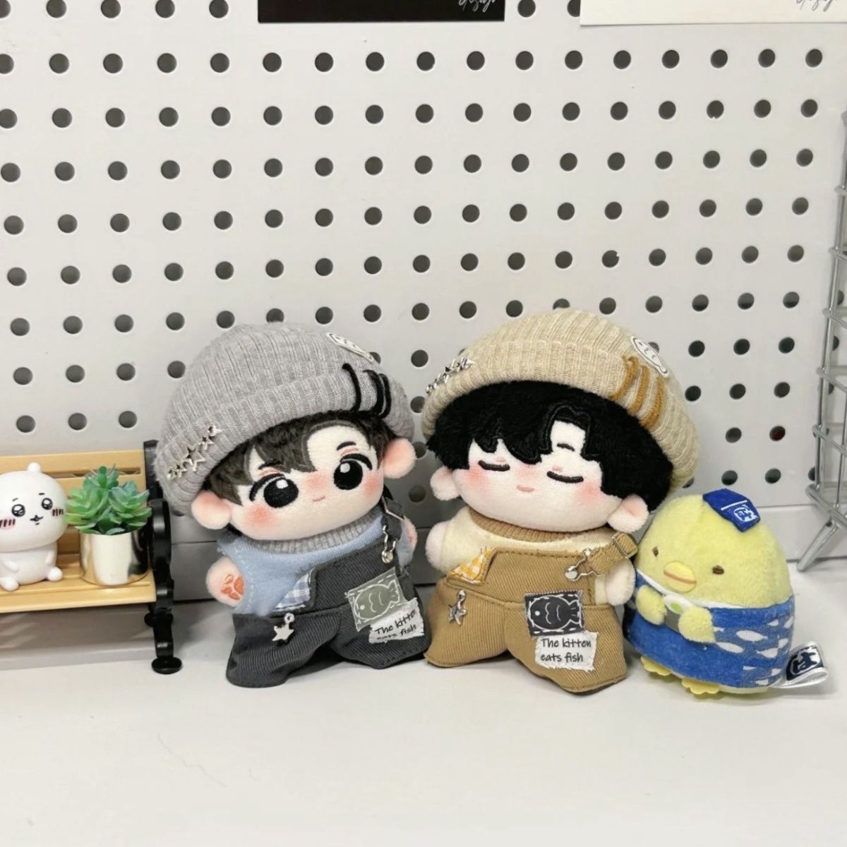 娃衣10cm可爱娃娃背带裤套装正常体海星体棉花玩偶背心替换 - 图2