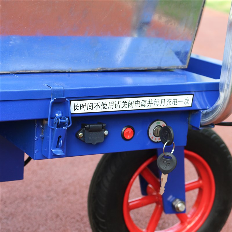 电动鸡公车农用三轮手推车家用双四轮搬I运养殖果园爬坡运输小推 - 图0