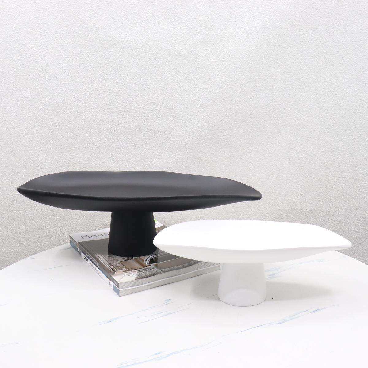 简约现代树脂高脚果盘创意客厅餐桌茶几收纳托盘摆件样板间装饰品,淘宝优惠券,粉丝福利购,淘宝优惠卷