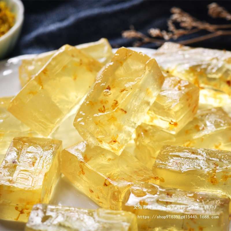 2斤桂林水晶桂花糕送老人各地特产桂花糖果摆盘糕点桂花冻糕 - 图0