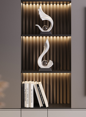 办公室装饰摆饰轻奢高档电视柜酒柜D玄关客厅风生水起柜子家居饰