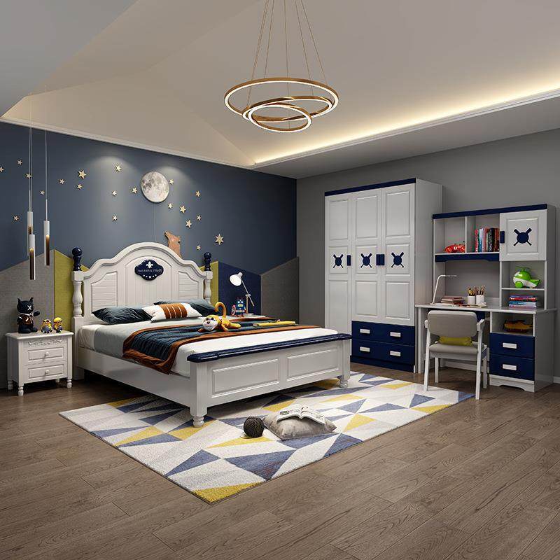 纯实木儿童床男孩女孩单人床小床公主床小孩双人床儿童房家具组合,淘宝优惠券,粉丝福利购,淘宝优惠卷