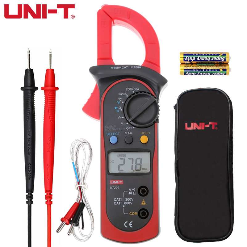 优利德UT202数字钳形表钳形万用表防烧防误测数显钳形电流表 - 图3